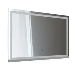 Badezimmerspiegel Viola Glas 2.8 x 70 cm mit LED Beleuchtung Vicco