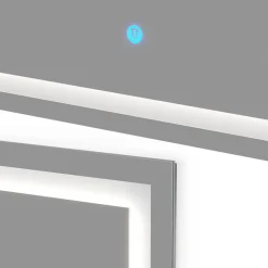 Badezimmerspiegel Viola Glas 2.8 x 70 cm mit LED Beleuchtung Vicco