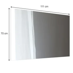 Badezimmerspiegel Viola Weiß 4 x 70 cm Vicco