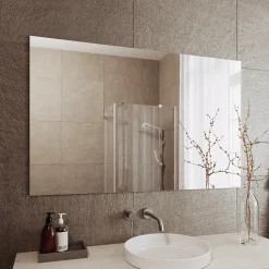 Badezimmerspiegel Viola Weiß 4 x 70 cm Vicco