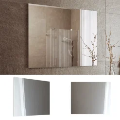 Badezimmerspiegel Viola Weiß 2 x 65 cm Vicco