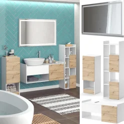 Badmöbel-Set Alf Weiß 4 Teile Vicco