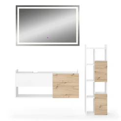 Badmöbel-Set Alf Weiß 3 Teile Vicco