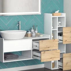 Badmöbel-Set Alf Weiß 3 Teile Vicco