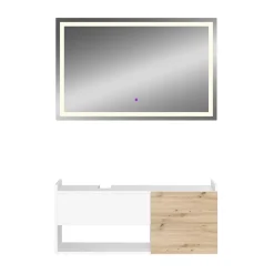 Badmöbel-Set Alf Weiß 2 Teile Vicco