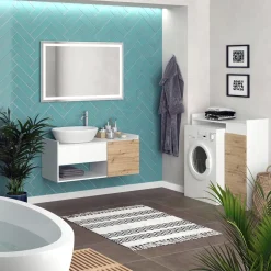 Badmöbel-Set Alf Weiß 2 Teile Vicco