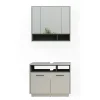 Badmöbel-Set Beatrice Grau 2 Teile Vicco