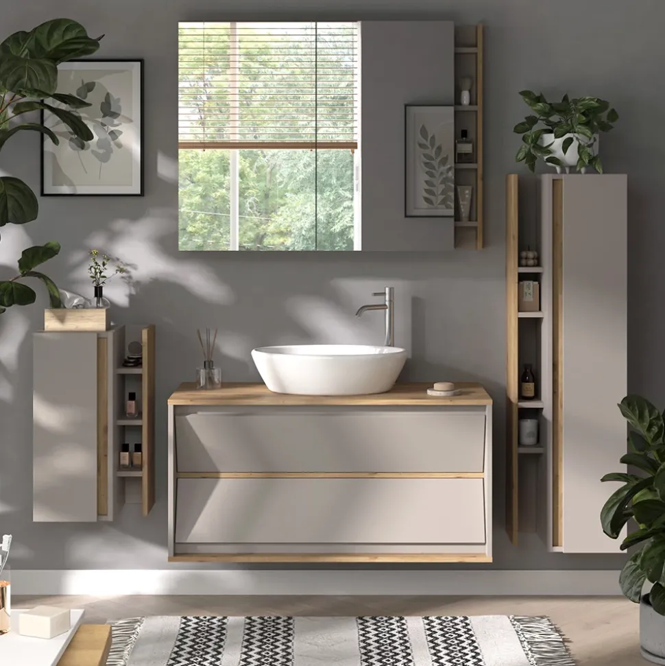 Badmöbel-Set Edelin Cashmere 4 Teile Vicco