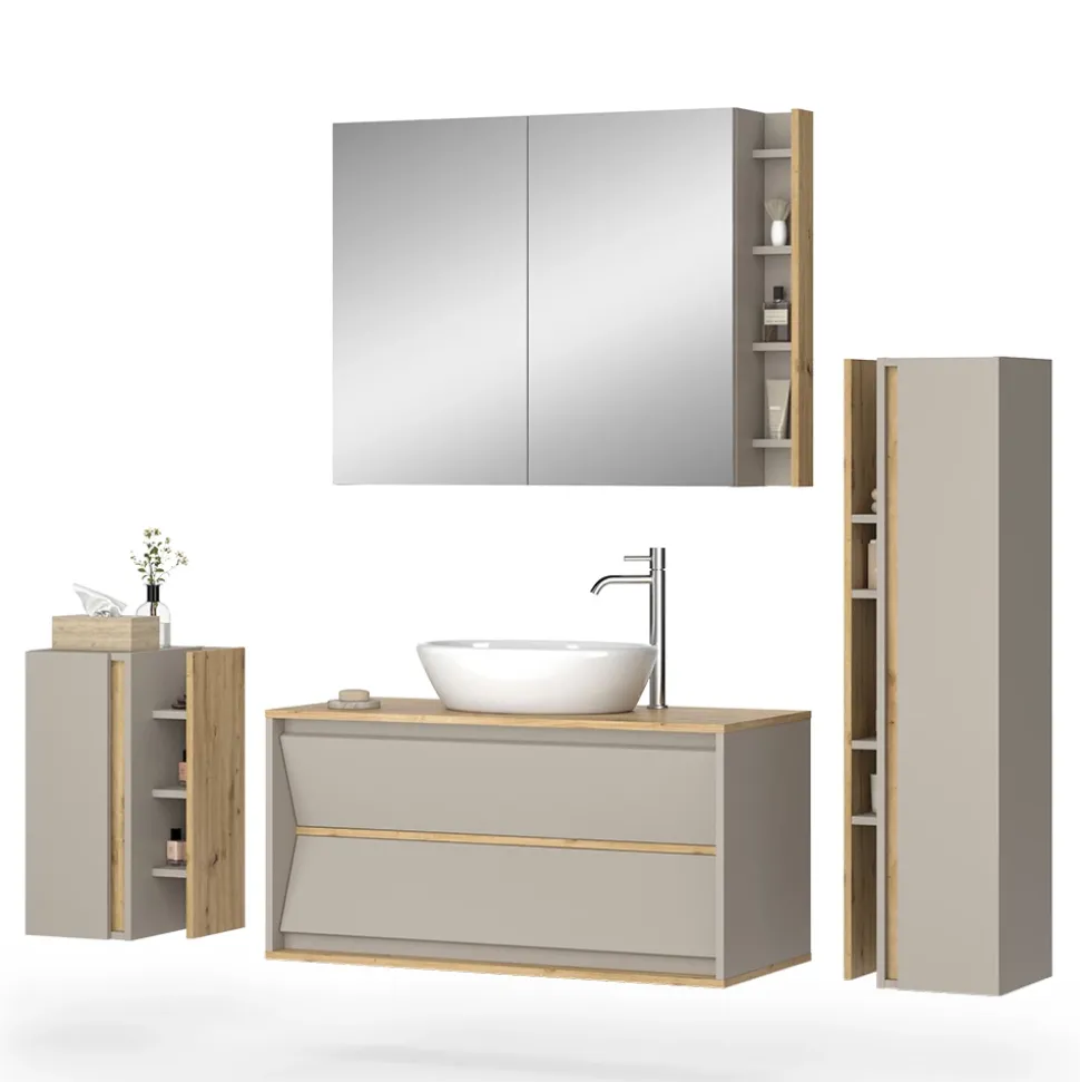 Badmöbel-Set Edelin Cashmere 4 Teile Vicco