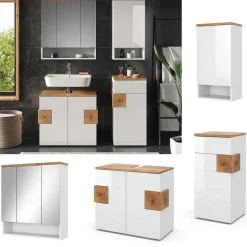 Badmöbel-Set Eden Weiß 4 Teile Vicco