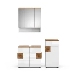 Badmöbel-Set Eden Weiß 3 Teile Vicco