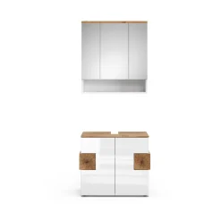 Badmöbel-Set Eden Weiß 2 Teile Vicco