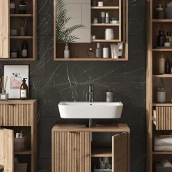 Badmöbel-Set Eliza Viking Oak 5 Teile Vicco