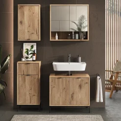 Badmöbel-Set Eliza Viking Oak 4 Teile Vicco