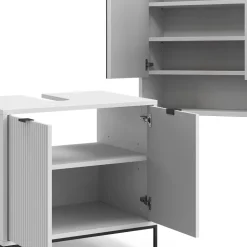 Badmöbel-Set Eliza Weiß 2 Teile Vicco