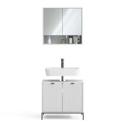 Badmöbel-Set Eliza Weiß 2 Teile Vicco