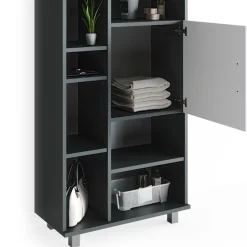 Badmöbel-Set Ilias Anthrazit 4 Teile Vicco