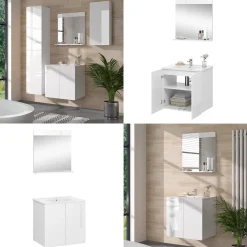 Badmöbel-Set Izan Weiß 2 Teile Vicco