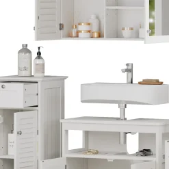 Badmöbel-Set Riad Weiß 4 Teile, Option 2 Vicco