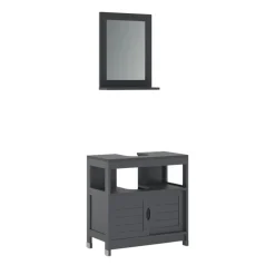 Badmöbel-Set Vilda Grau 2 Teile Vicco