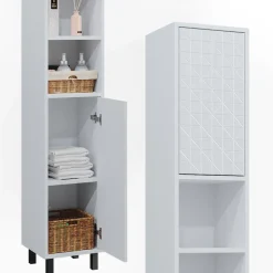 Badschrank Agasta Weiß 30 x 190.3 cm Vicco