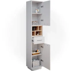 Badschrank Beatrice Weiß 38 x 190 cm Vicco