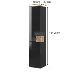 Badschrank Eden Anthrazit 40 x 184.2 cm Vicco
