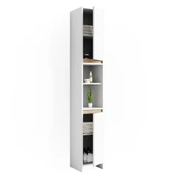 Badschrank Emma Weiß/Sonoma 30 x 190 cm Vicco