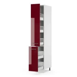Badschrank Fame-Line Bordeaux Hochglanz 30 x 206.8 cm Vicco