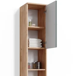 Badschrank Fynn Grün 30 x 190 cm Vicco