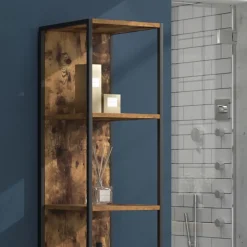 Badschrank Fyrk Antikholz 33 x 185 cm Vicco