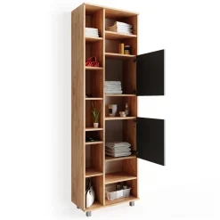 Badschrank Ilias Goldkraft Eiche 60 x 190 cm Vicco