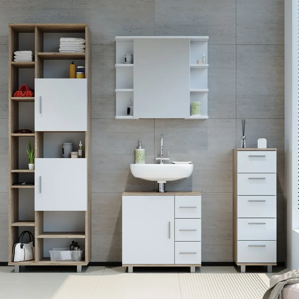 Badschrank Ilias Sonoma 30 x 95 cm Vicco