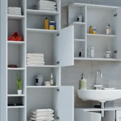 Badschrank Ilias Weiß 60 x 190 cm Vicco