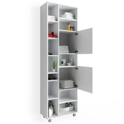 Badschrank Ilias Weiß 60 x 190 cm Vicco