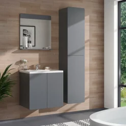 Badschrank Izan Grau 36.6 x 171.6 cm Vicco