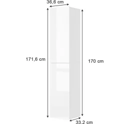 Badschrank Izan Weiß 36.6 x 171.6 cm Vicco