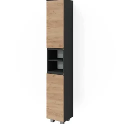 Badschrank J-Shape Grau 30 x 190 cm Vicco