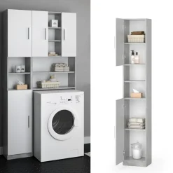 Badschrank Luis Beton 32 x 190 cm Vicco