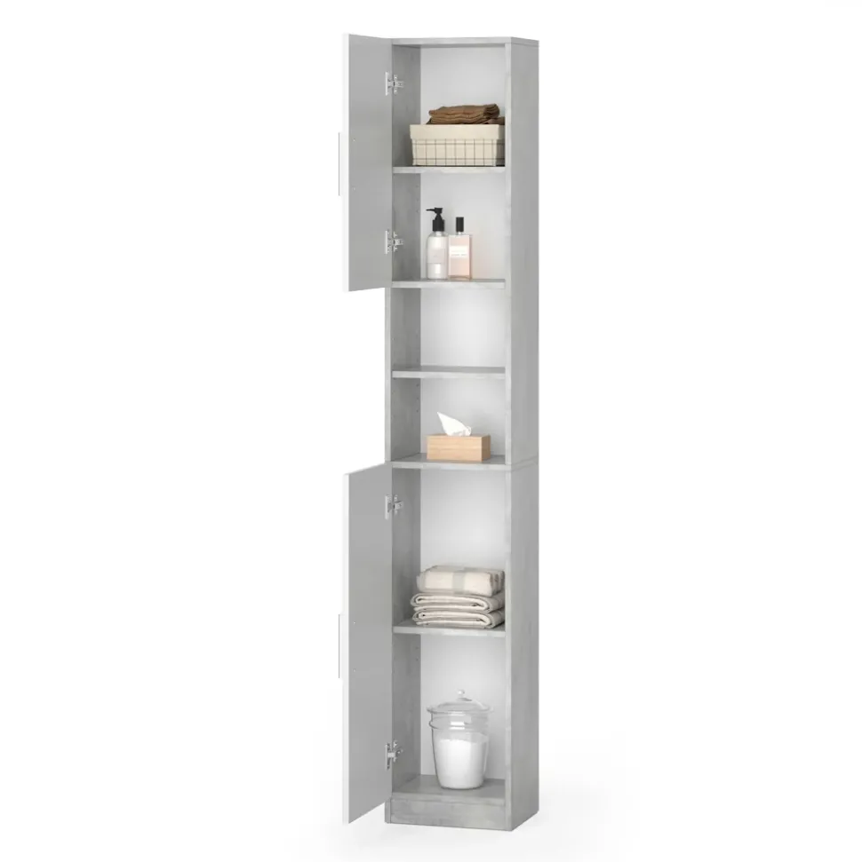 Badschrank Luis Beton 32 x 190 cm Vicco