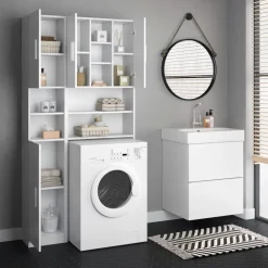 Badschrank Luis Weiß 32 x 190 cm Vicco