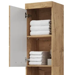 Badschrank Luna Eiche Wotan 37 x 190 cm Vicco