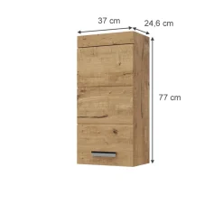 Badschrank Luna Eiche Wotan 37 x 77 cm Vicco