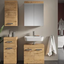 Badschrank Luna Eiche Wotan 37 x 77 cm Vicco