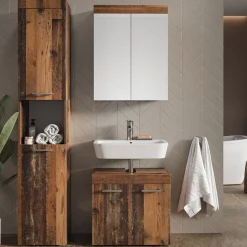 Badschrank Luna Oldstyle 37 x 190 cm Vicco