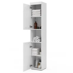 Badschrank Luna Weiß 37 x 190 cm Vicco