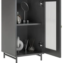 Badschrank Malte Grau 30 x 171.5 cm Vicco