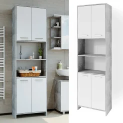 Badschrank Maris Beton 56.1 x 190 cm Vicco