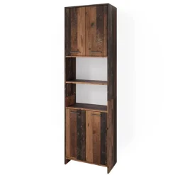 Badschrank Maris Eiche rustikal 56.1 x 190 cm Vicco