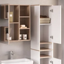 Badschrank Senyo Weiß 30 x 174 cm Vicco